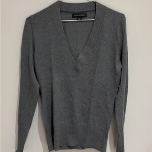 Banana Republic Silk Cashmere Cotton Grey Long Sleeve Sweater Size Small